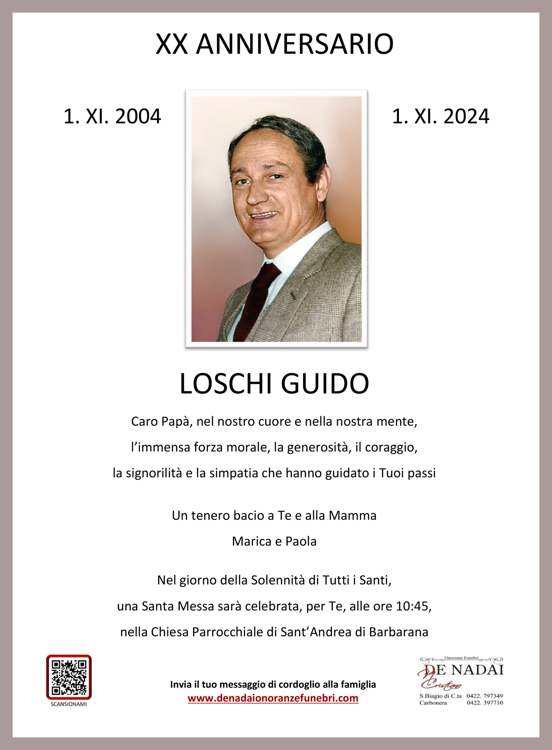 Anniversario Loschi Guido